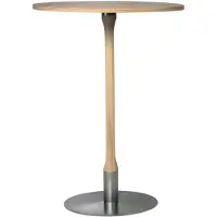Mavis Rod baaripöytä Ø70 cm Valkopigmentoitu mattalakattu tammi
