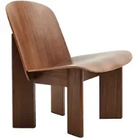 HAY Chisel Lounge-tuoli - Nojatuolit Pähkinäpuuviilu Saksanpähkinä - AD583-B476-AA51-01UF