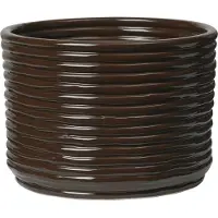 Ferm Living Corduroy ruukku Ø20x15 cm Carob Brown