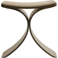 Gejst Luno Stool Dark Oak/ Dark Beige Textile - Brown - 45X48X28