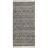 House Doctor Ethnic Matto 90x200 Cm /luonnonvärinen - Kuviolliset matot Puuvilla Musta - 900000176