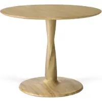 Ethnicraft Torsion Pöytä Ø90x69 Cm - Ruokapöydät & Baaripöydät Tammi - 50036