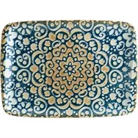 Bonna Alhambra Tarjoiluastia 23x16 Cm - Tarjoiluvadit Posliini Sininen - ALHMOV26DT
