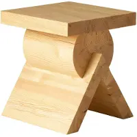 Vaarnii 006 AA Side Table sivupöytä Matta öljyvahattu mänty, 40x40x45 cm