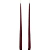 Ester & Erik LED-kruunukynttilä 40 cm 2-pakkaus 44/2 Syvä Viini