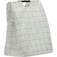 House Doctor Laundry Bag, Hdsquares, White - White - 40X 40X 60CM