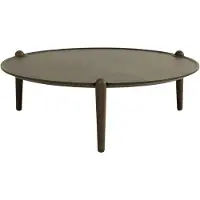 Design House Stockholm Aria Pöytä Ø90 Cm H30 Cm Tumman Tamminen - Pöytäryhmät Umpitammi Dark Oak - 2875-7800