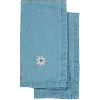Sagaform Eden denim keittiöpyyhe 50x70 cm 2-pack. Sininen