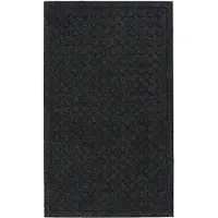 House Doctor Door Mat, Hdentry, Rectangle, Black - Black - 75X 45X 0.8CM