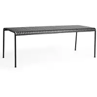 HAY Palissade Table 90x220 Cm 4 Legs Anthracite Powder Coated Steel - Puutarhapöydät Jauhemaalattu Teräs Musta - AA693-F379-AA96