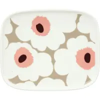 Marimekko Unikko Plate 12X15Cm - White - 15X 12CM
