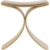 Gejst Luno Stool Oak/ Beige Textile - 45X48X28