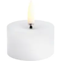 Uyuni Lighting LED pöytäkynttilänjalka melted Valkoinen, Ø5x2,8 cm