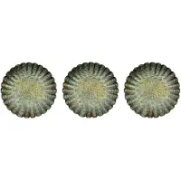 House Doctor Milla Kulho 3 Kpl:n Pakkaus - Tarjottimet Rauta Antique Green - 203991109