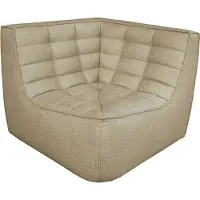 Ethnicraft N701 kulmamoduuli suora Kangas beige