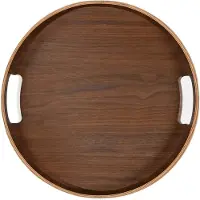 Sagaform Hanna Round Tray - Brown - ONE SIZE