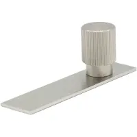 Beslag Design Arpa Nuppi Levyllä 22 Mm Stainless Look - Nupit ja ovenkahvat Sinkki Teräksenharmaa - 373085-11