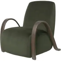 Ferm Living Buur lounge chair Rich Velvet Mänty