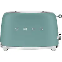 Smeg 50's Style leivänpaahdin 2 viipaletta Smaragdinvihreä