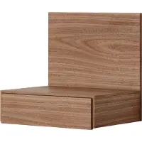 New Works - Tana Wall Mounted Nightstand Walnut