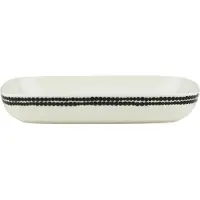 Marimekko Siirtolapuutarha lautanen 18 x 25 cm Black-white