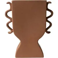 DBKD Litteä maljakko 25 cm Terrakotta