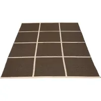 Pappelina , Kudottu Matto Criss Dark Brown 180x260 cm