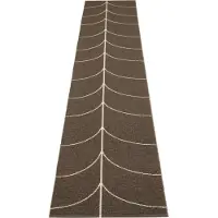 Pappelina Kudottu Matto Leif Dark Brown 70x360 cm