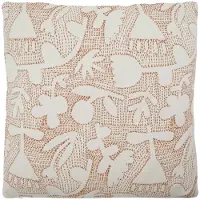 House Doctor - Sari Tyynynpäällinen 50x50 cm Offwhite/Ruskea