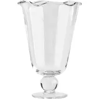 Decotique Karla -vaasi, aaltoileva reuna, 26 cm, kirkas