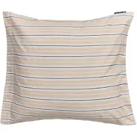 Lexington Striped Poplin Tyynynpäällinen 65x65 Cm Beige - Tyynyliinat Puuvilla Valkoinen - 12510008-2600-P70