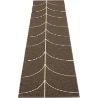 Pappelina Kudottu Matto Leif Dark Brown 70x270 cm