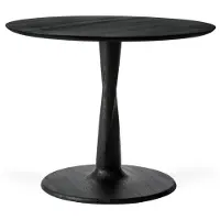 Ethnicraft Torsion Pöytä Ø90x69 Cm - Ruokapöydät & Baaripöydät Tammi Musta - 50038