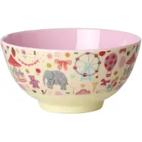Rice Melamine Bowl 70 Cl Pink Fun Fair - Tarjoiluvadit Melamiini Multi - MELBW-FUFAI