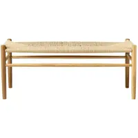 FDB Møbler J83B 37x100 cm penkki Oak nature lacquered-nature