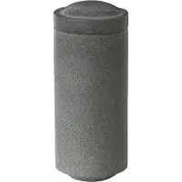Louise Roe Gallery Objects Purkki 18 Cm - Laatikot ja rasiat Kivi Black Basalt - 10230-5-14