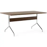 &tradition Pavilion Av18 Ruokapöytä 160x90 Cm /chrome - Ruokapöydät & Baaripöydät Viilu Saksanpähkinä - 132992A280A089