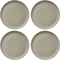Aida Raw Sivulautanen 20 Cm 4 Kpl:n Pakkaus - Aluslautaset Kivitavara Sandy Beige - 14410-4-PACK