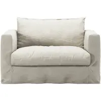 Decotique Le Grand Air Nou Love Seat-sohva - Nojatuolit Pellava Creamy White - 11003123+11003128