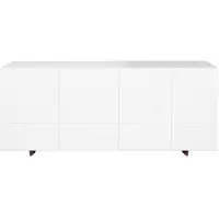 Asplund Kilt 137 Sideboard With Doors White - Sivupöydät & Apupöydät Lakattu Rakennekuitulevy Valkoinen - KS137D3115P6