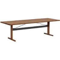 HAY Passerelle Pöytä 95x260 Cm Lakattu / - Ruokapöydät & Baaripöydät Pähkinäpuu Musta - AB759-B587-AI04