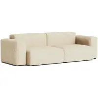 HAY Mags Soft Low 2,5-paikkainen Sohva Comb. 1 Bolgheri Lg60 / Valkoinen Ompelu - 2-istuttavat sohvat Viskoosi Multi - 102138-673