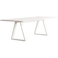 Asplund Bermuda Table White 90x240 Cm - Ruokapöydät & Baaripöydät Metalli Valkoinen - BT240CCL15
