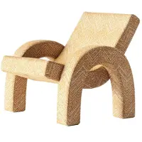Dusty Deco Arco Lounge-tuoli - Nojatuolit Puuvilla Ochre - DD20000193