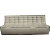 Ethnicraft N701 Sohva 3-paikkainen - 3-istuttavat sohvat Polyesteri Beige - 20231