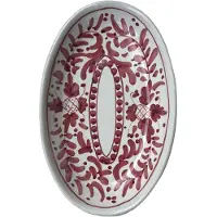 Piccola Home Positano Tarjoiluastia 37 Cm - Tarjoiluvadit Terrakotta Punainen - OV3700-PO-ROSSO