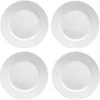 Rörstrand Swedish Grace Lautaset 27 Cm 4 Kpl:n Pakkaus Lumenvalkoiset - Ruokalautaset Posliini Snow (White) - 1011834 4-PACK