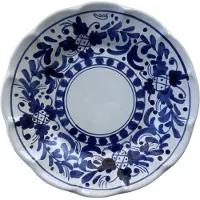 Piccola Home Positano Salaattilautanen 20 Cm - Aluslautaset Terrakotta Sininen - PT2000-PO-BLUE