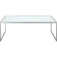 Englesson Square Sohvapöytä 122x62 Cm Silver Grey/glass - Sohvapöydät Lasi Hopeanharmaa - 4390GL