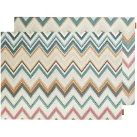 Missoni Happy Zigzag Tabletit 35x48 Cm 2 Kpl:n Pakkaus - Tabletit & Lasinaluset Pvc Multi - 8053147529745